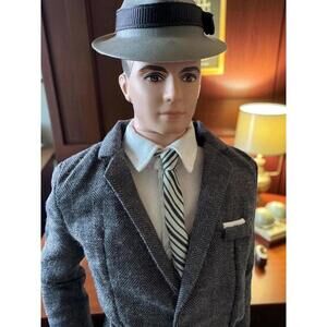 New In Box! Barbie Silkstone Mad Men Don Draper Doll Gold Label Mattel 2010